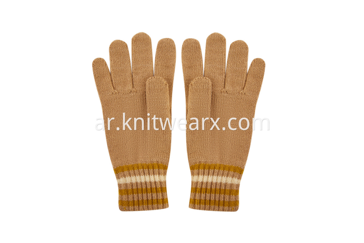 Kids' Full Fingers Knitted Warm Winter Gloves Boys Girls